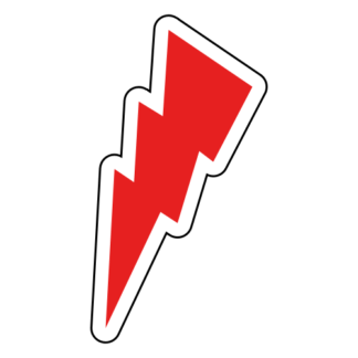 Thunder Sticker (Red)